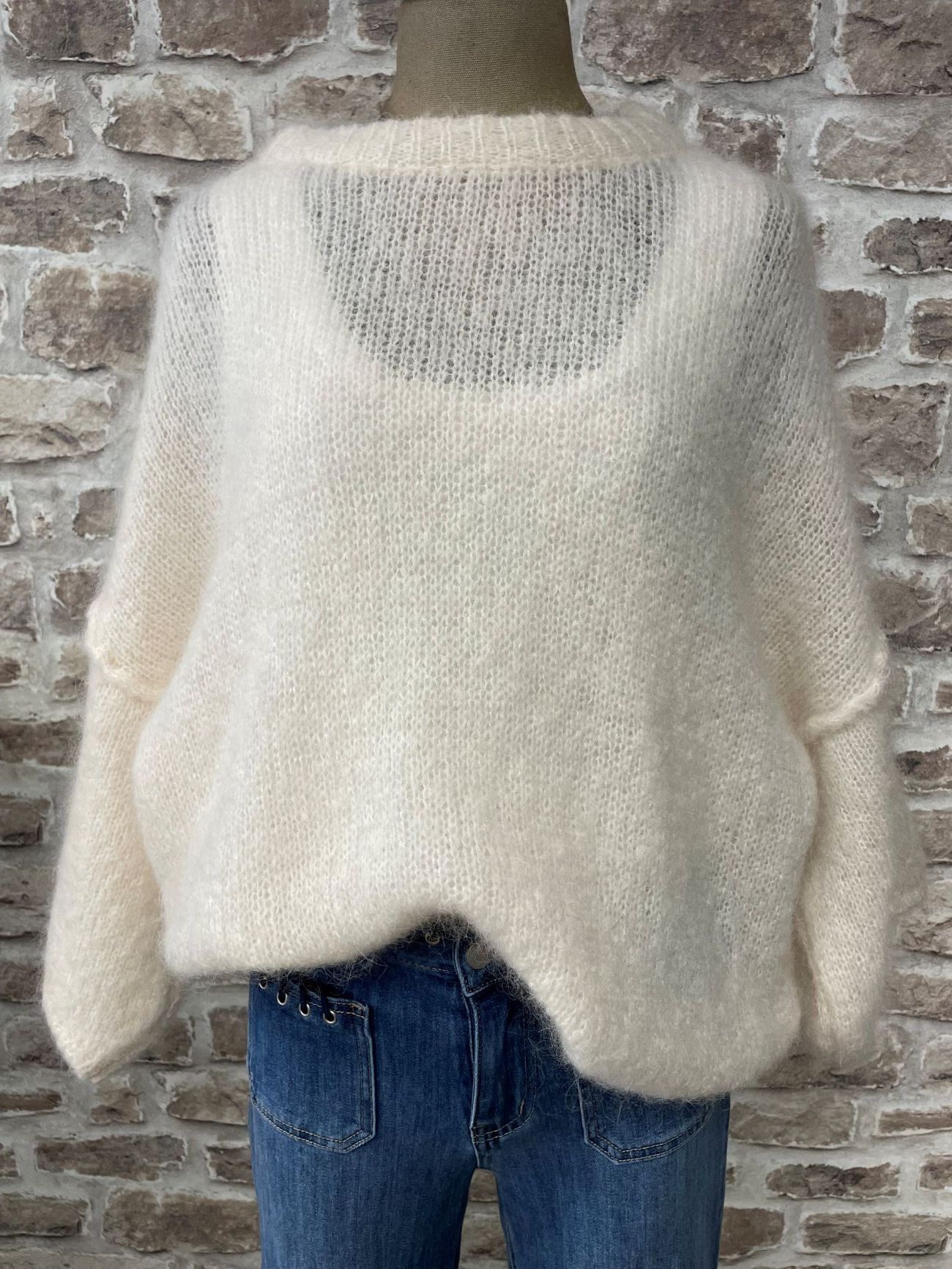 PULL MOHAIR ECRU