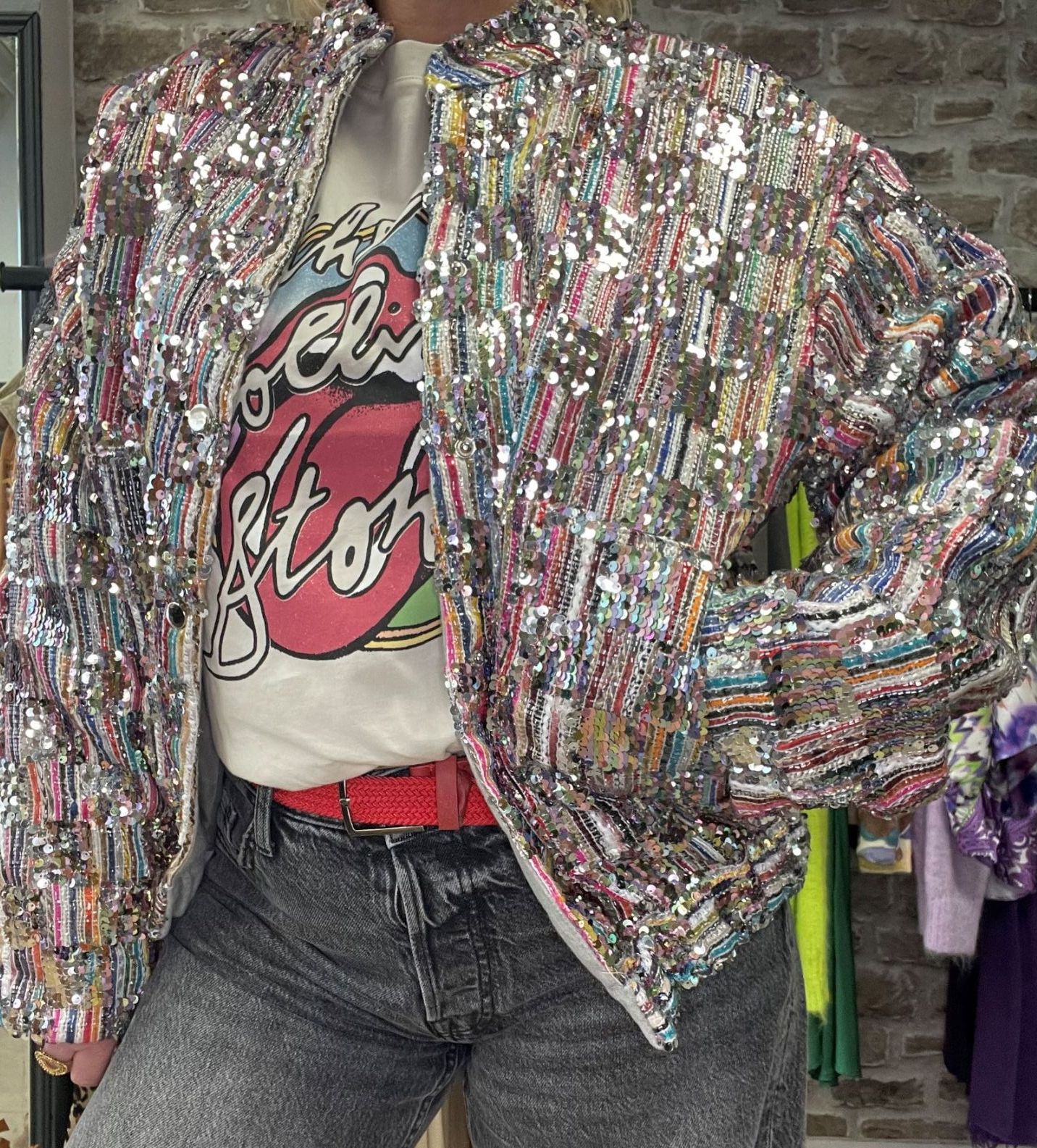 BOMBER SEQUINS multicolor